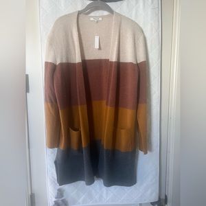 Madewell Large Block Stripe Cardigan